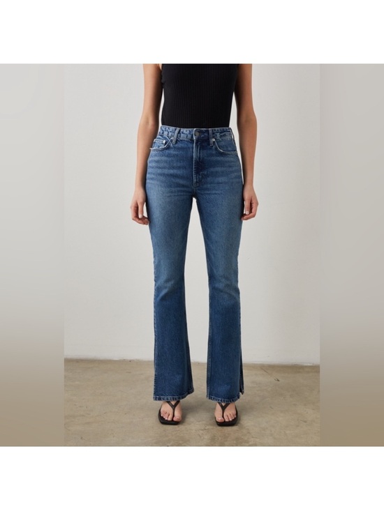 Rails Denim - Rails Jeans Womens 28 Sunset High Rise Slim Ankle Flare Split Hem